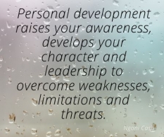 Personal development raises your awareness